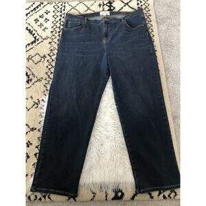 Boden Mid Rise Cigarette Jeans Size 34X32. Dark Blue. C9